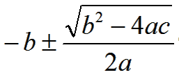 quadratic equation