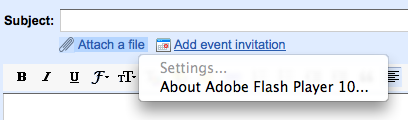 flash in gmail