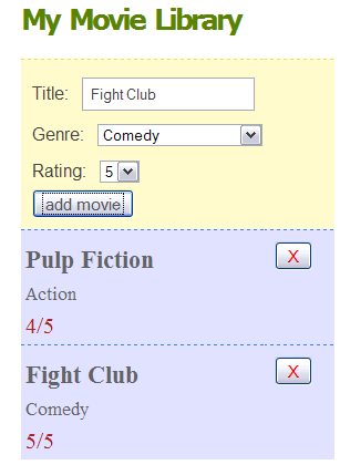 movies page