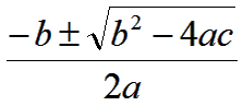 quadratic equation